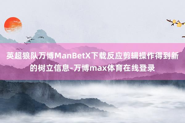 英超狼队万博ManBetX下载反应剪辑操作得到新的树立信息-万博max体育在线登录