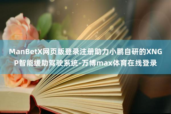 ManBetX网页版登录注册助力小鹏自研的XNGP智能缓助驾驶系统-万博max体育在线登录